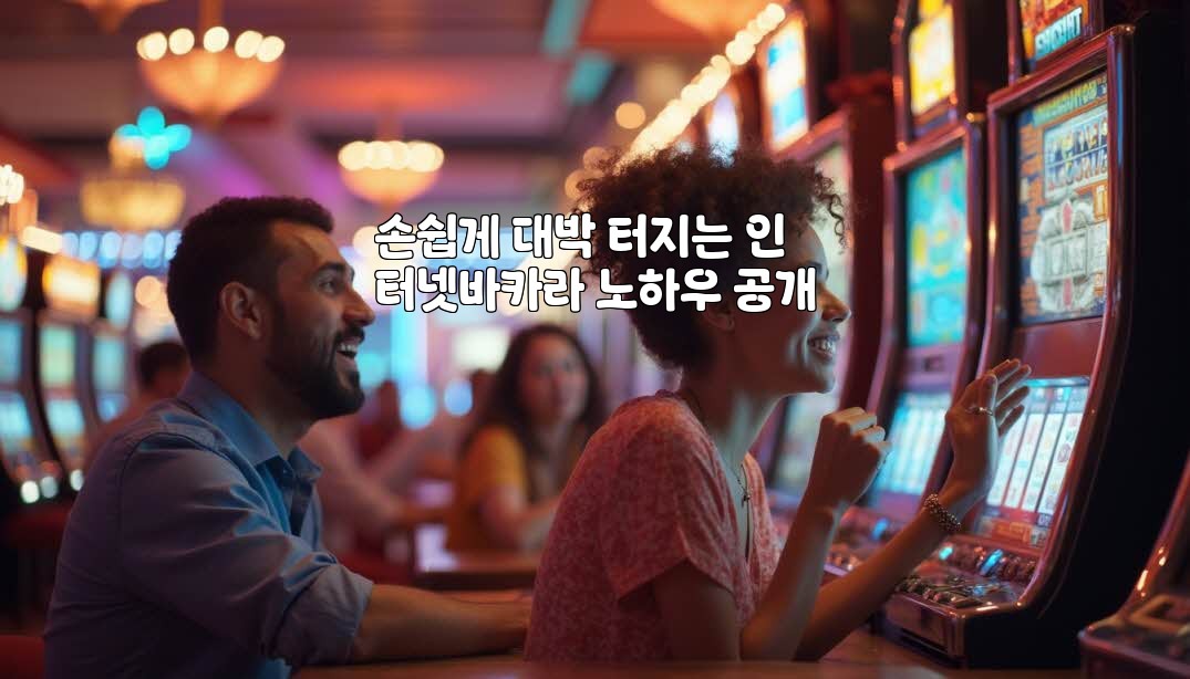 손쉽게 대박 터지는 인터넷바카라 노하우 공개