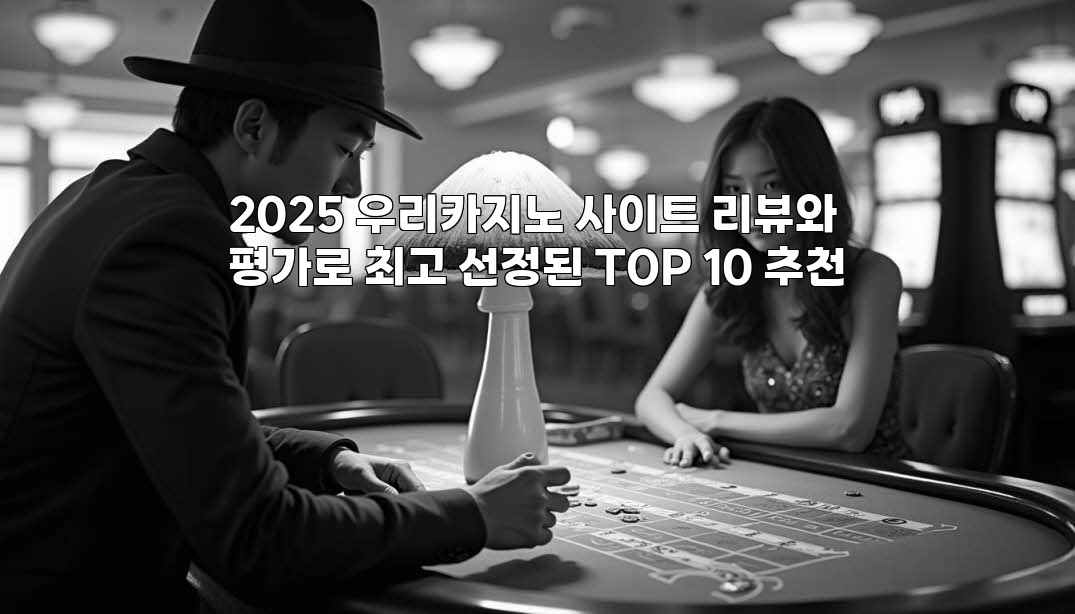 2025 우리카지노 사이트 리뷰와 평가로 최고 선정된 TOP 10 추천