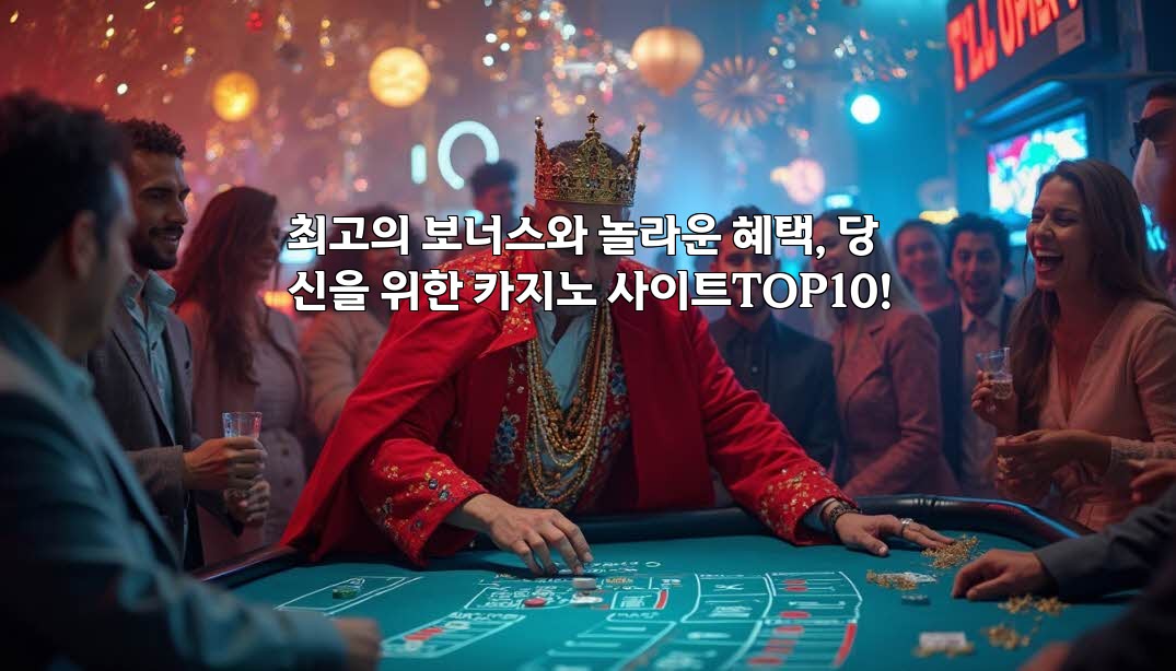 최고의 보너스와 놀라운 혜택, 당신을 위한 카지노 사이트TOP10!